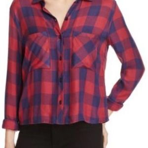 Rails Dylan Plaid Rouge Dusk Check Long Sleeve